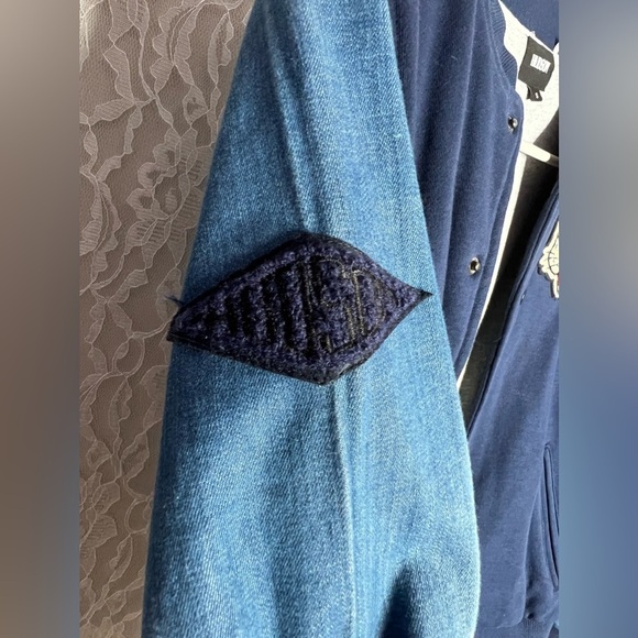 Hudson Denim Tiger Patched Jacket Y2K - Picture 4 of 7